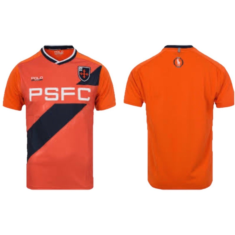 Polo Ralph Lauren Soccer Interlock Performance Tee Men's L Blaze Orange Jersey‎